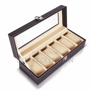 6pcs Watch Organizer Box Jewelry Gift Idea Wristwatch