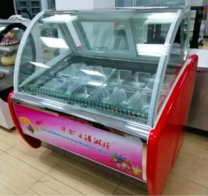 12 Pan Ice Cream Display Chiller