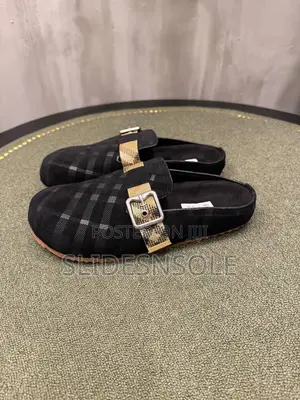 Heritage Check Buckle Mules