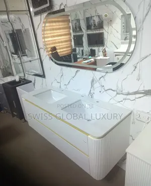 High Quality Executive Double Bowl Cabinet With Mirror