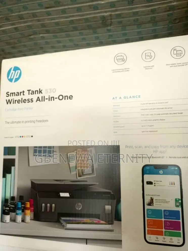 Hp Smart Tank 530 Wireless All-in-One Printer