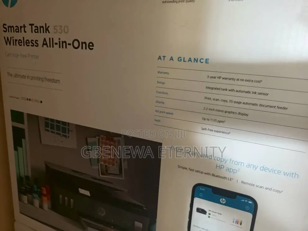Hp Smart Tank 530 Wireless All-in-One Printer