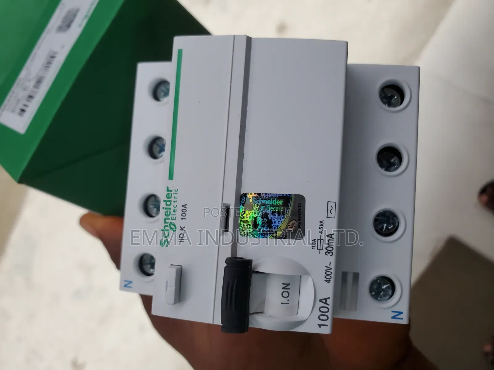 Schneider Elcb Breaker 4p 100amp