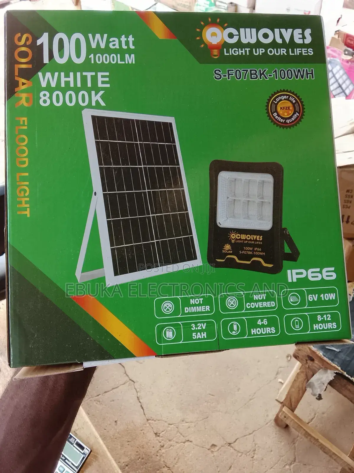 100 Watt Solar Floodlight Cwolves Is Available