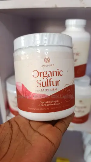 Livepure Organic Sulfur (Msm) – Cleanse, Joint Skin Support (Powder)
