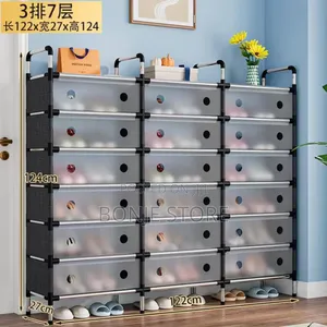 7 Layer 3in1 Shoe Rack With Dust Proof Cover