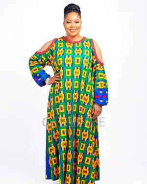 Ghana Kente Ankara Dress