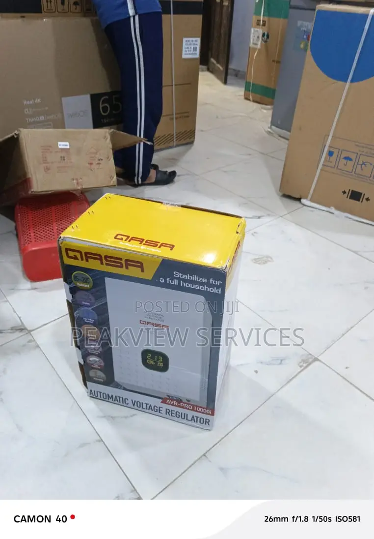 Qasa 10000w Wall Mounted Voltage Stabilizer Unit