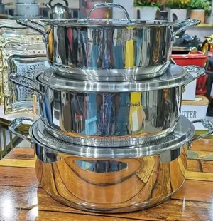 3pcs Hausroland Stainless Steel Cookware Set