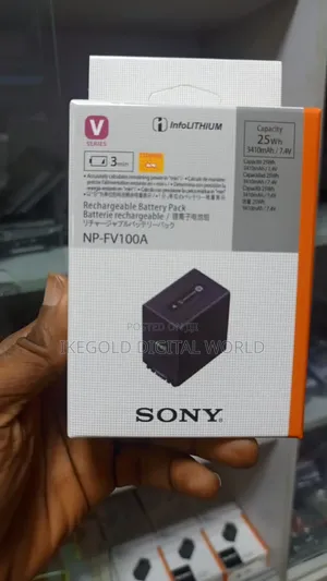 Sony Np-Fv100a v-Series Rechargeable Battery Pack