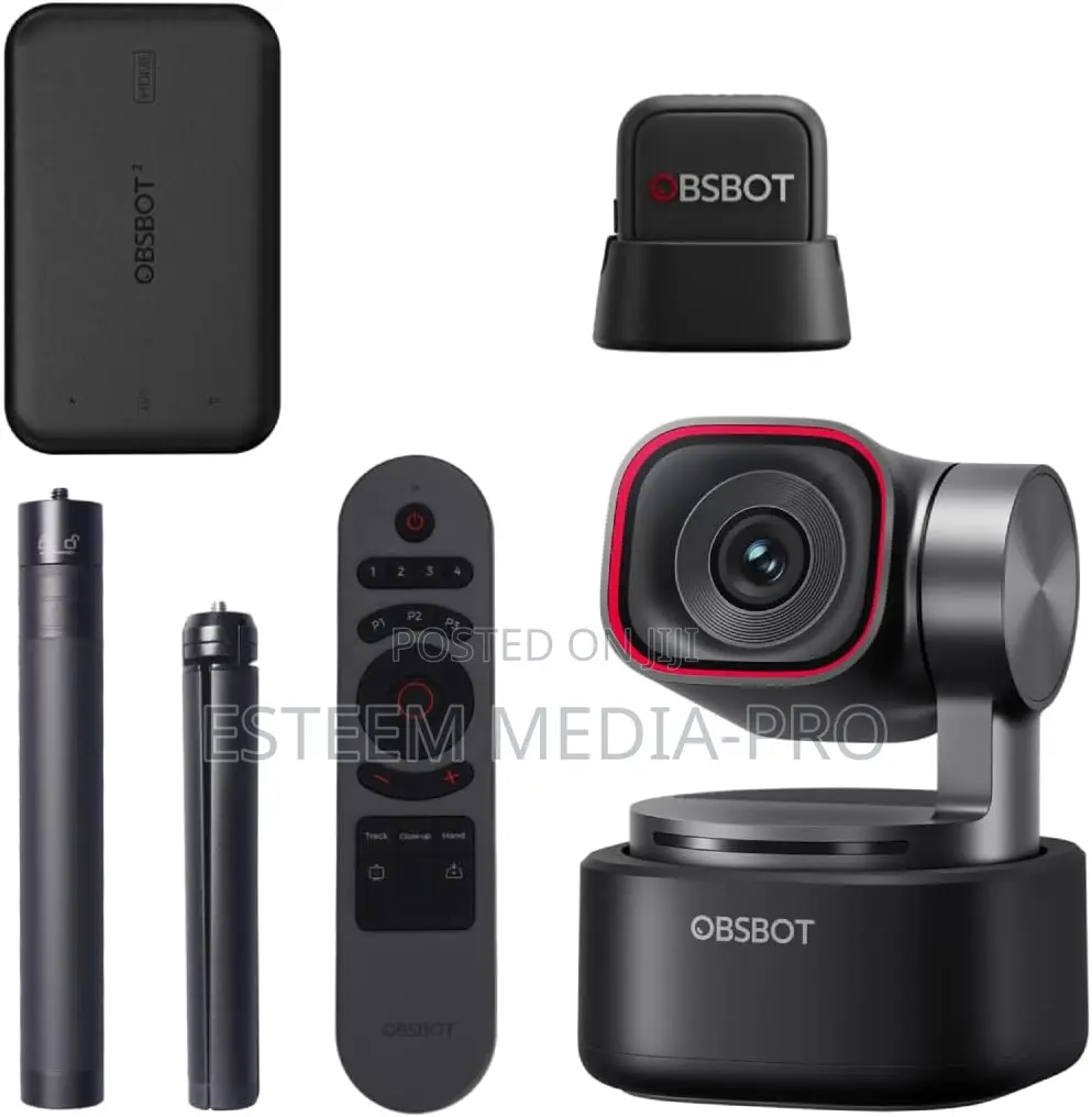 Obsbot Tiny 3 Streaming Combo, Ai-Powered Spatial Audio Webcam