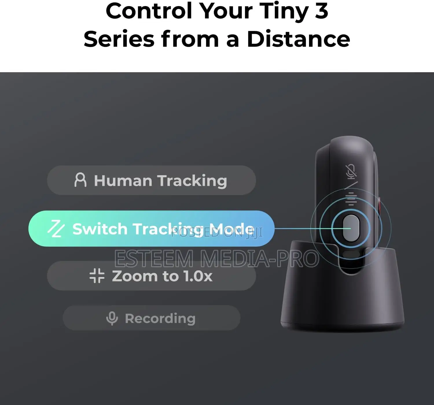Obsbot Tiny 3 Streaming Combo, Ai-Powered Spatial Audio Webcam