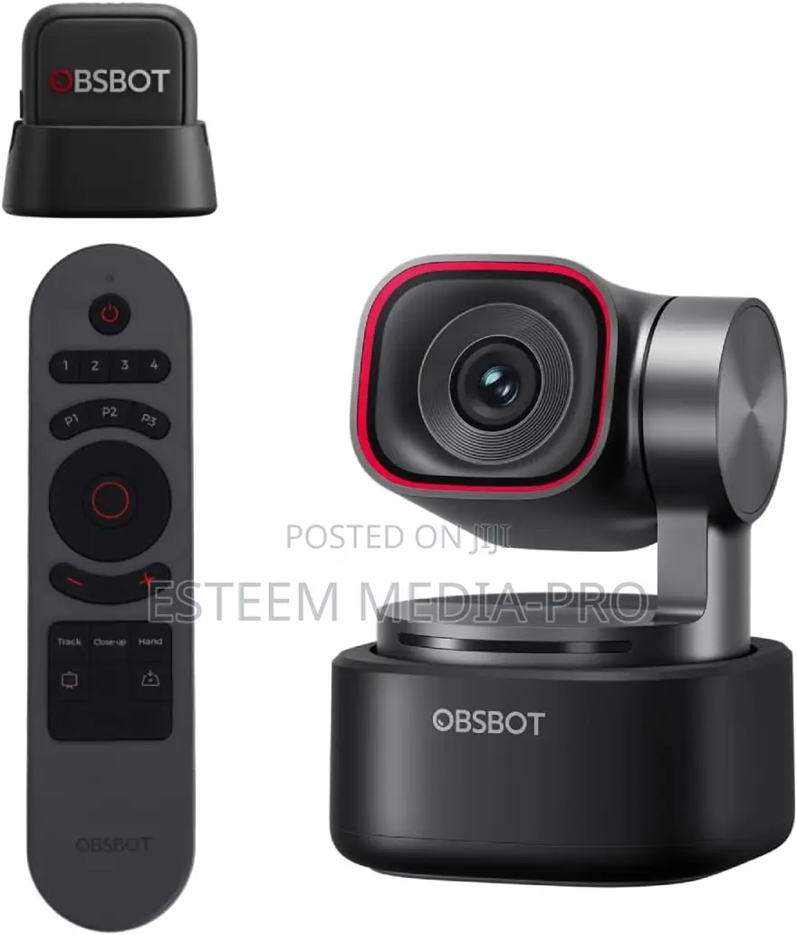 Obsbot Tiny3 Ai-Powered Spatial Audio Webcam Bundle Vox Se Remote