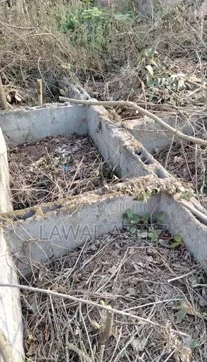 Half Plot of Land 30 X 120 +Two Unit 3 Bedroom Foundation