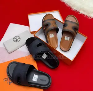 Original Hermes Izmir Leather Slippers