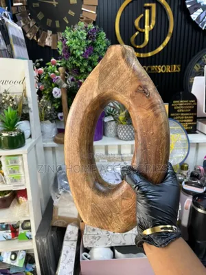 Oval Wooden Vase
