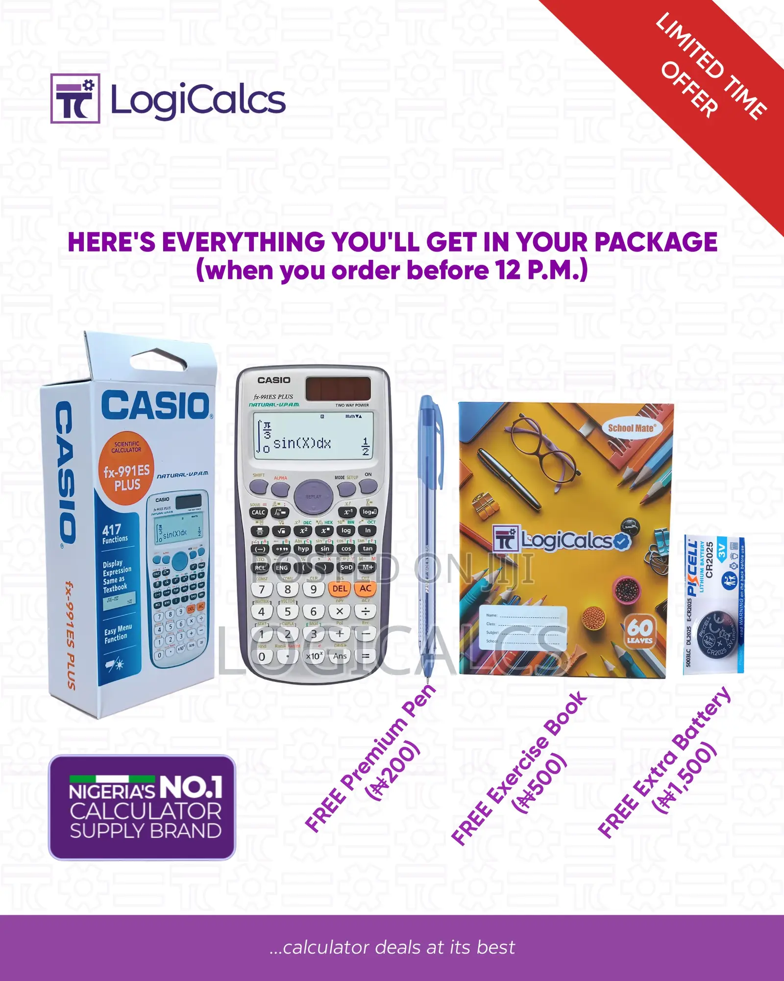 Casio Fx-991es Plus Scientific Calculator