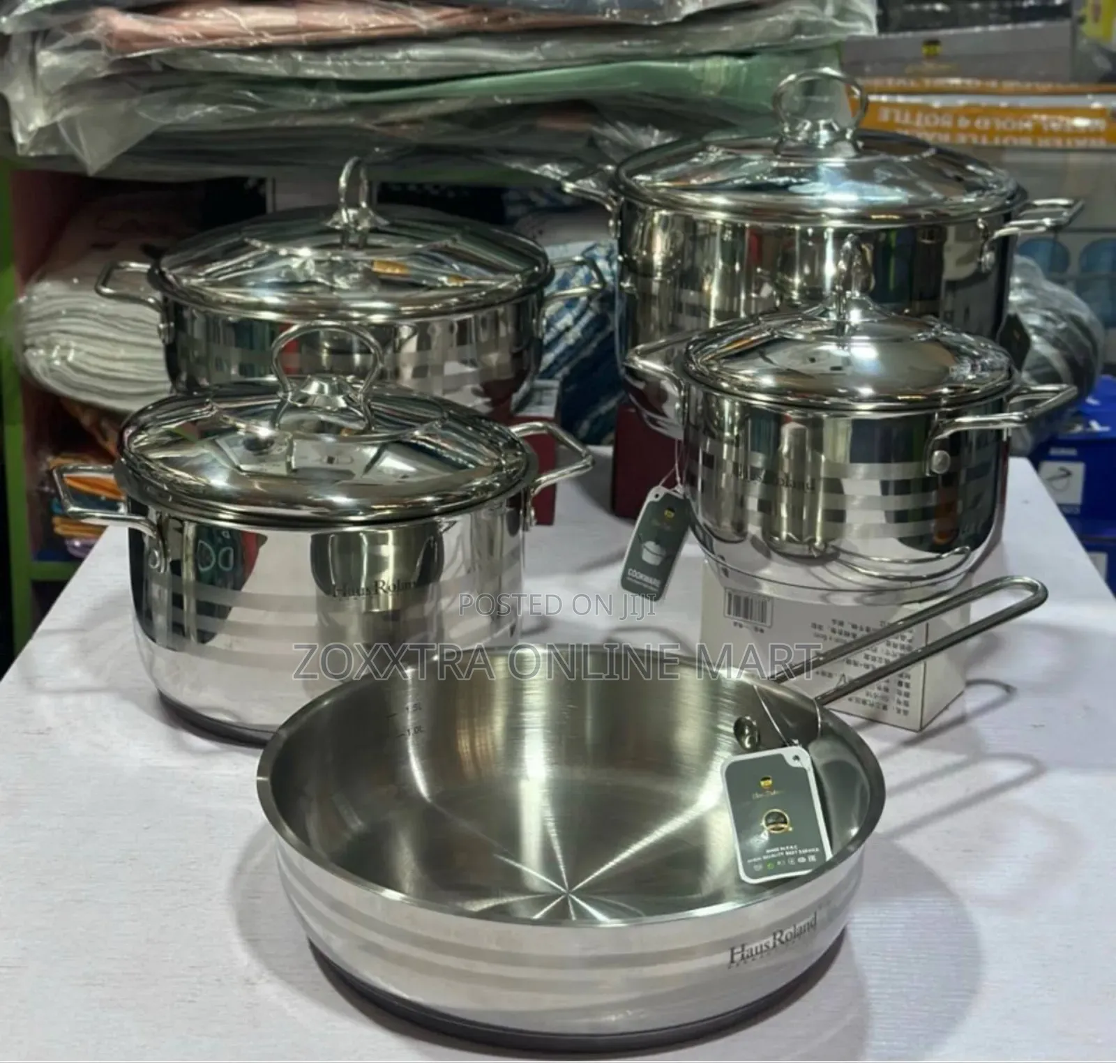 Hausroland Stainless Cookware 9 Pieces Set
