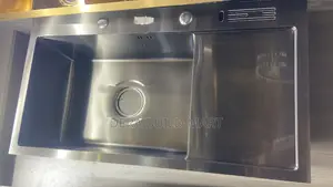 Double Bowl Sink With Tray and Full Accessories