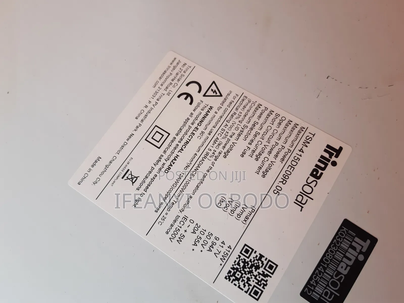 Trina Solar Panel 415w 120cell