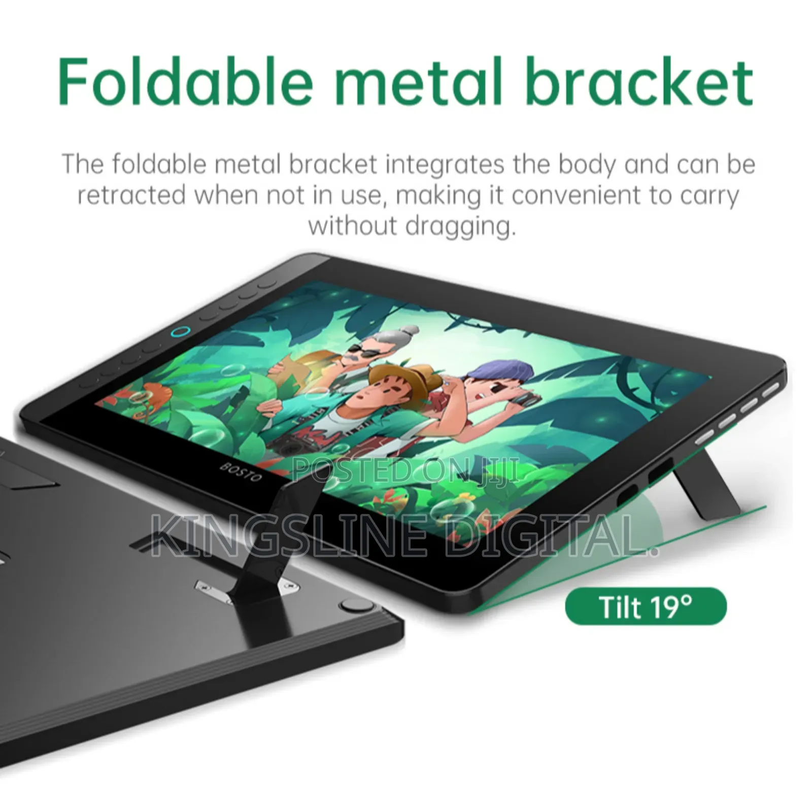 Bosto Bt-12hd Drawing Display Professional Graphics Tablet