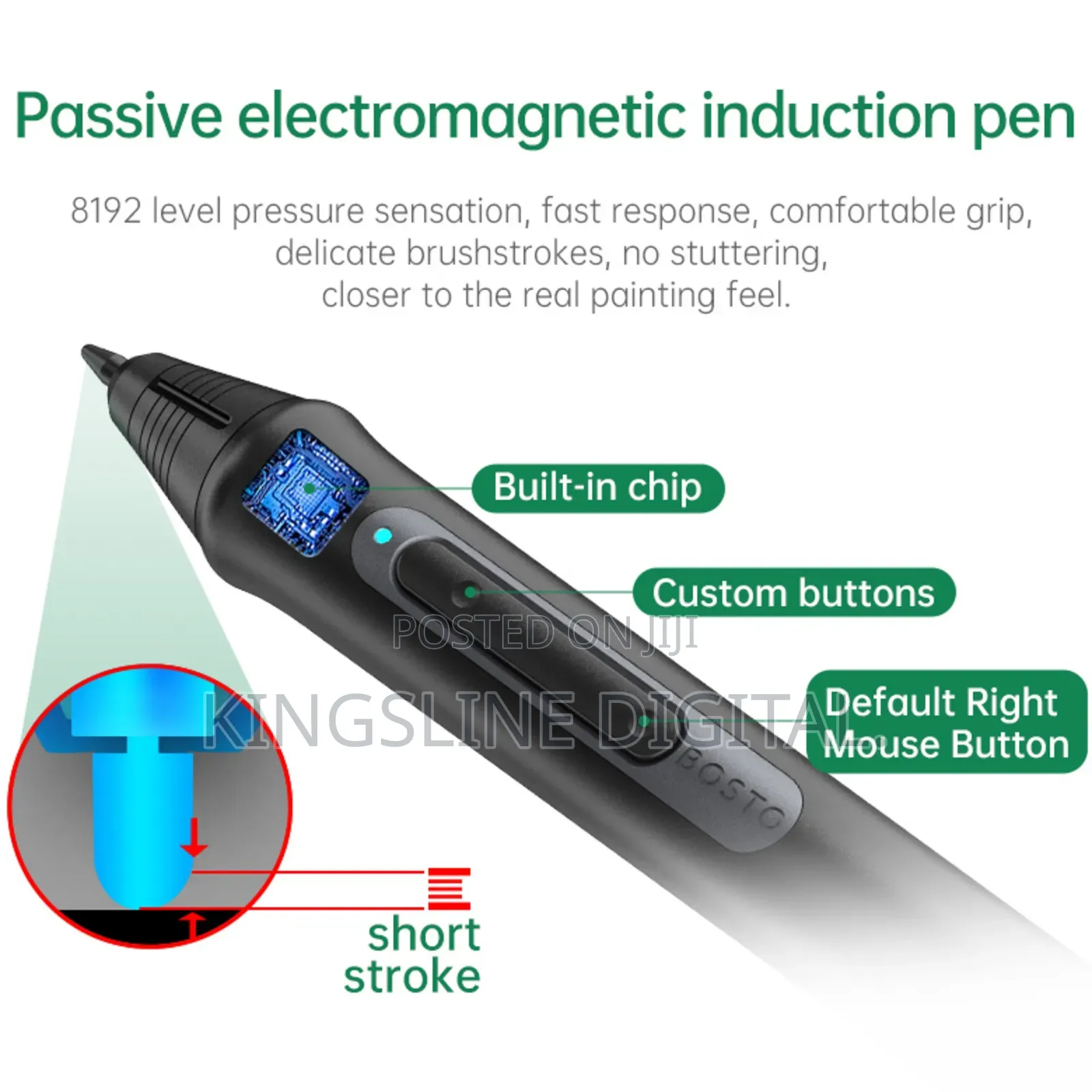 Bosto Bt-12hd Drawing Display Professional Graphics Tablet