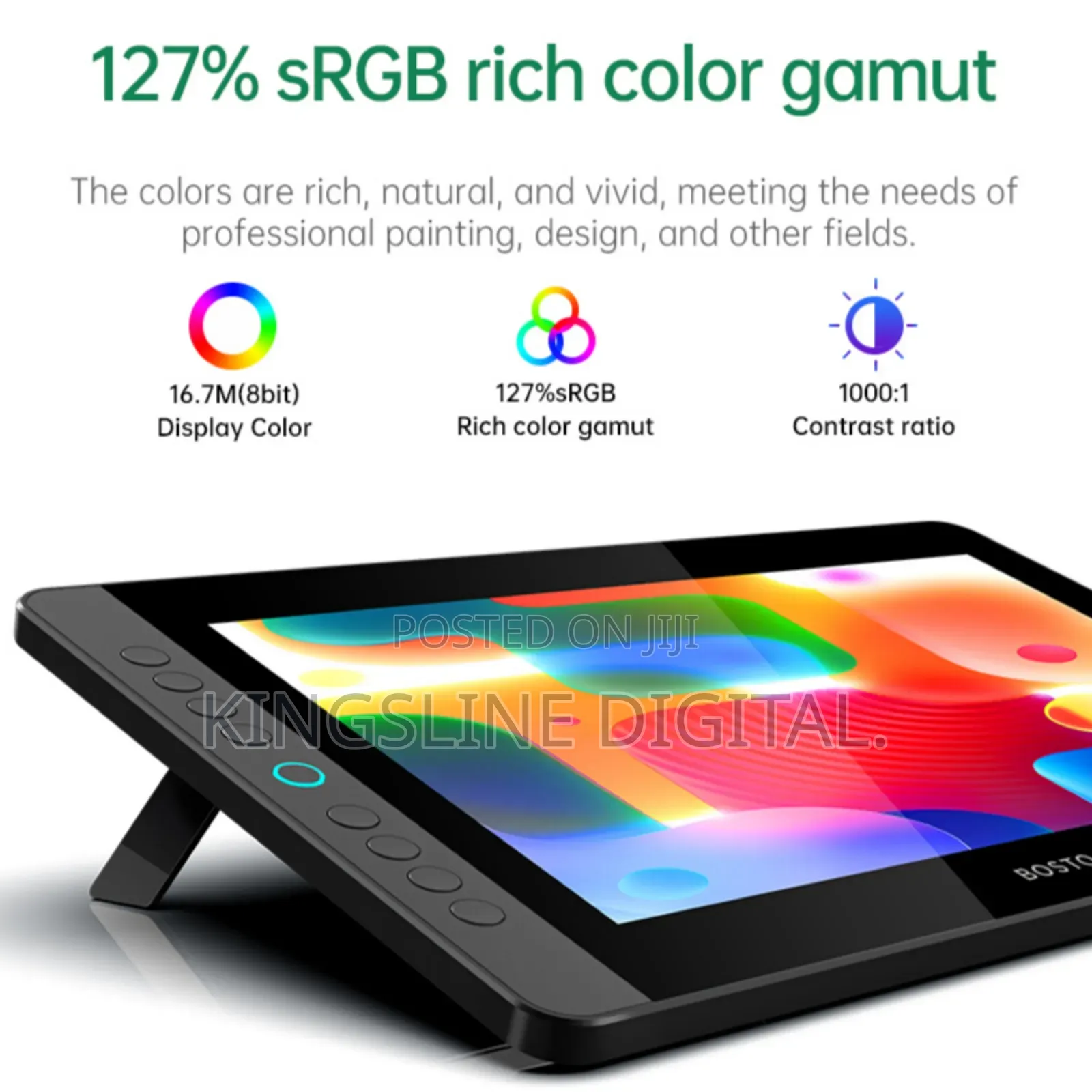 Bosto Bt-12hd Drawing Display Professional Graphics Tablet