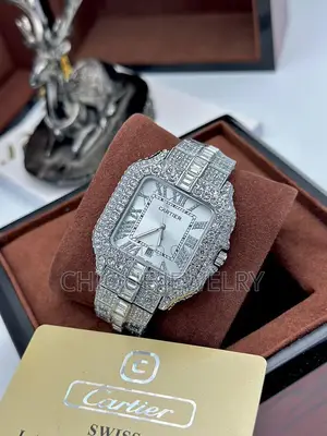 Ice Studded Cartier Watch