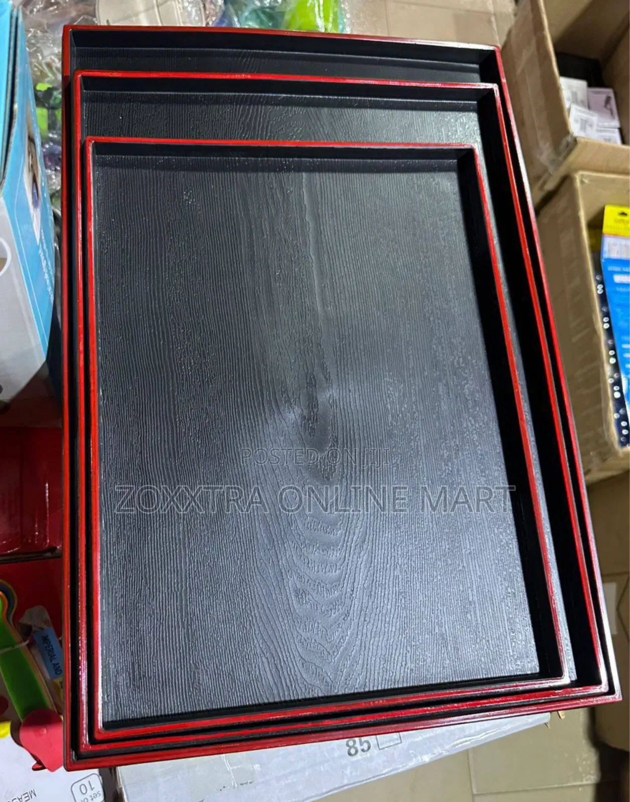 3in1 Black Tray Set