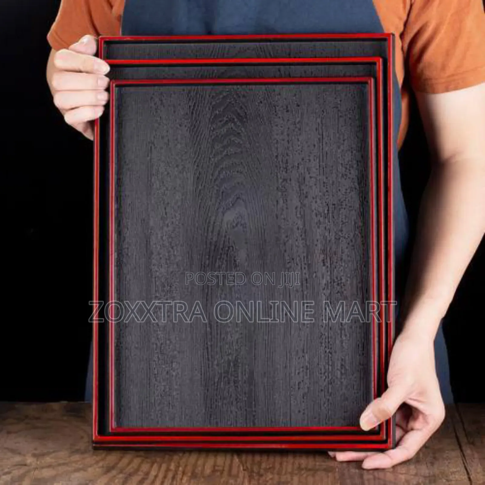 3in1 Black Tray Set