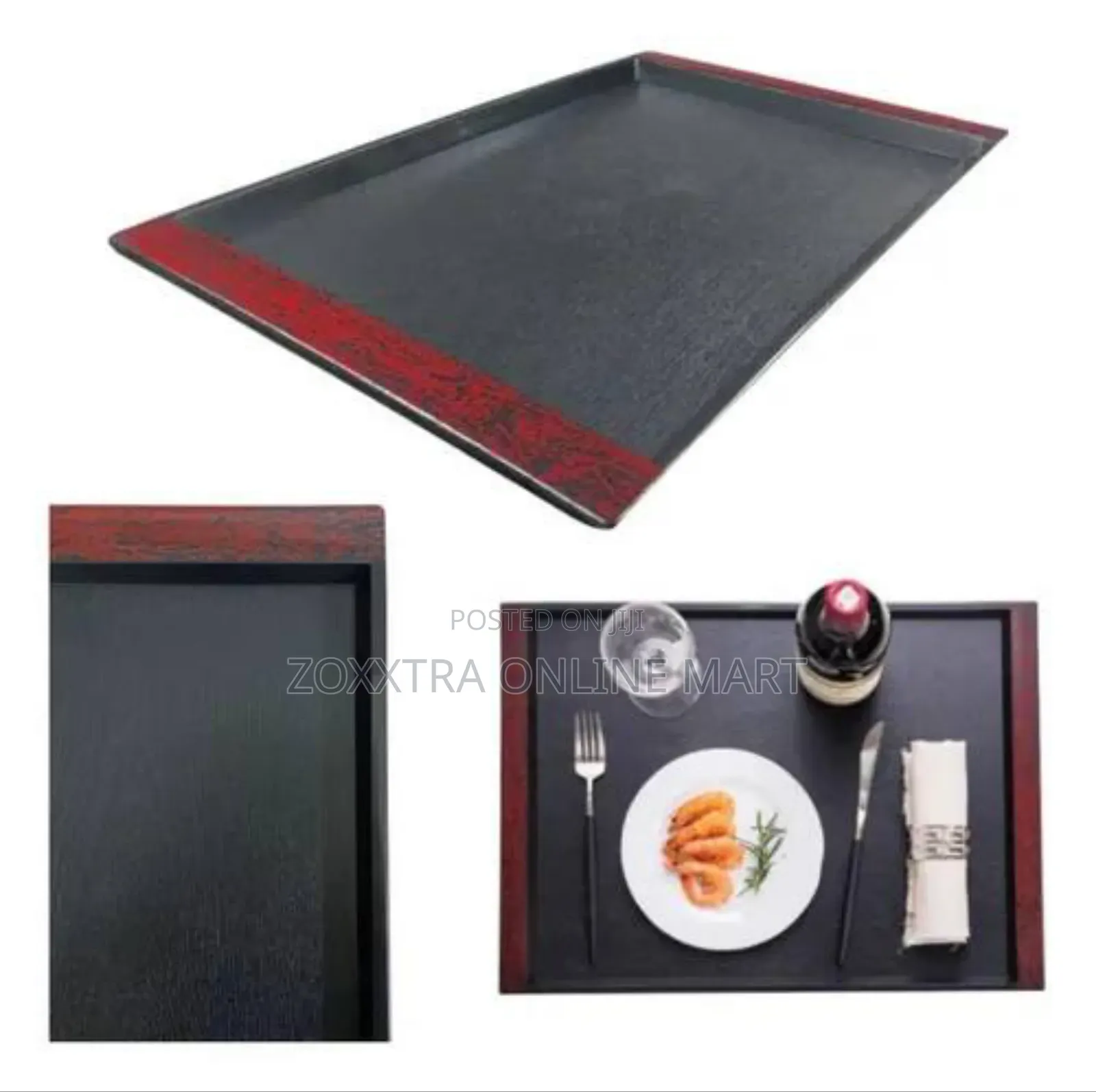 3in1 Black Tray Set