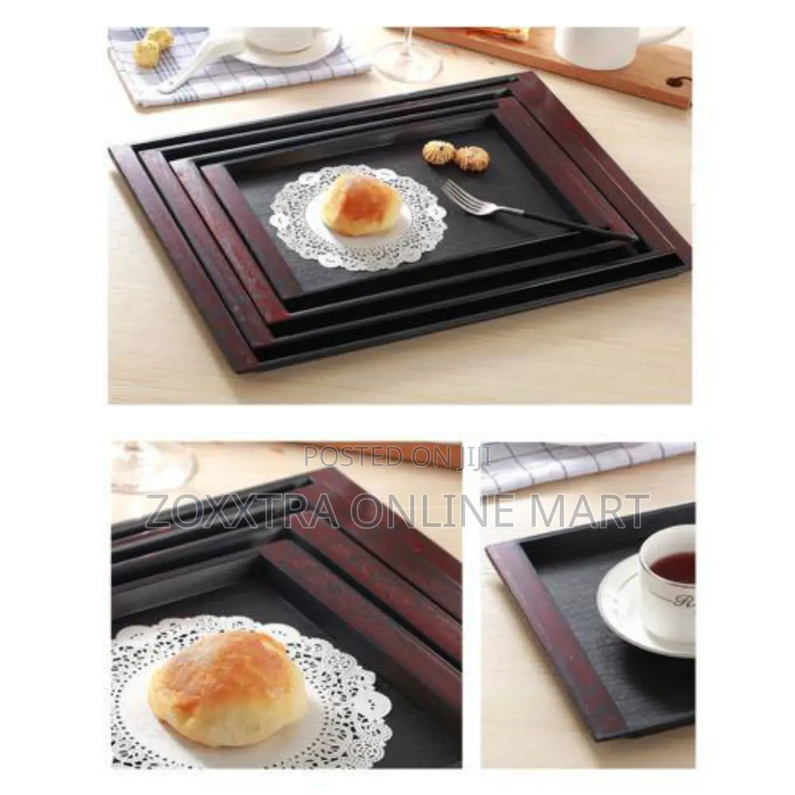 3in1 Black Tray Set
