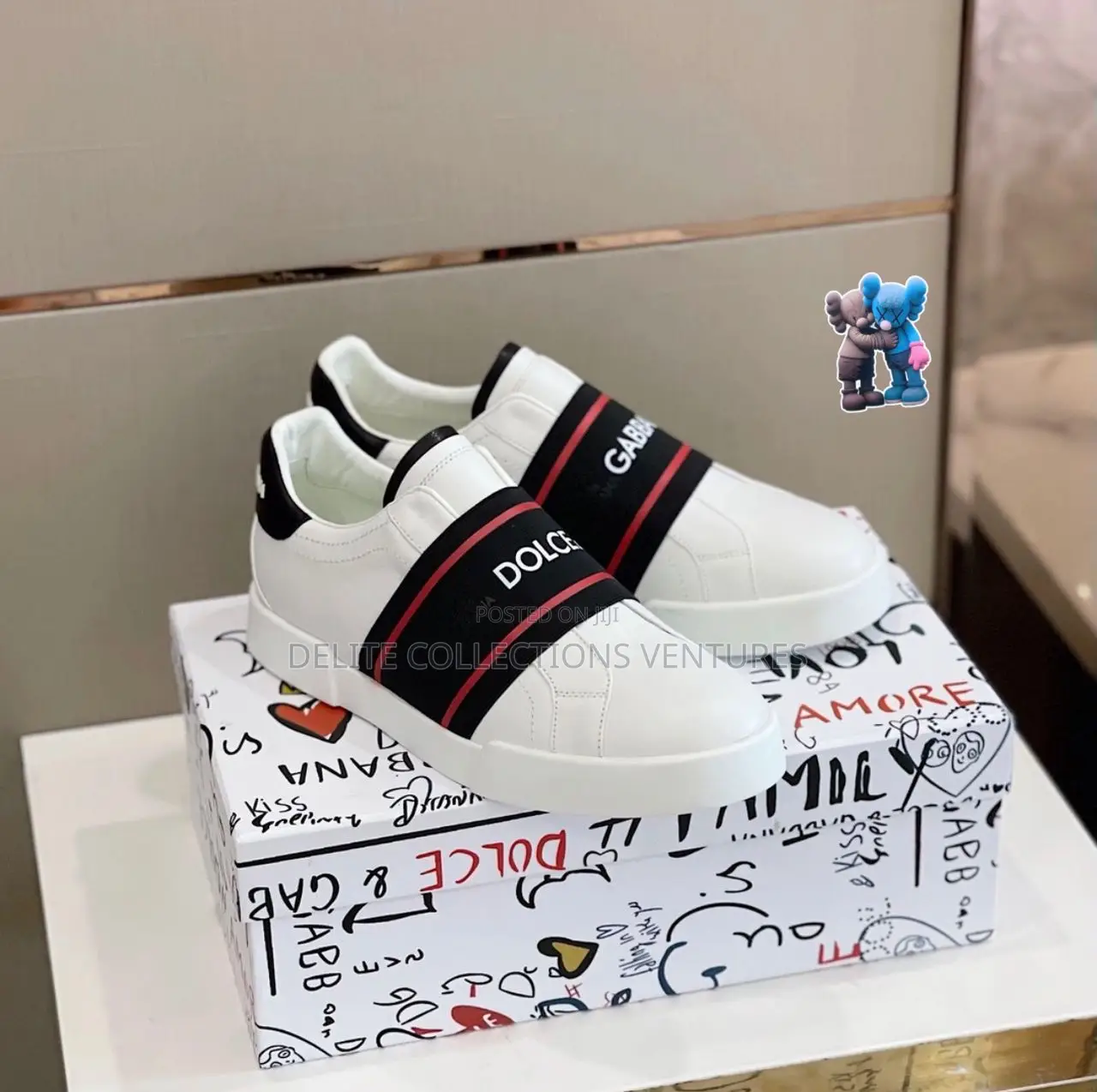 New Dolce Gabbana Patchwork Light With Branded Plate SNKS _