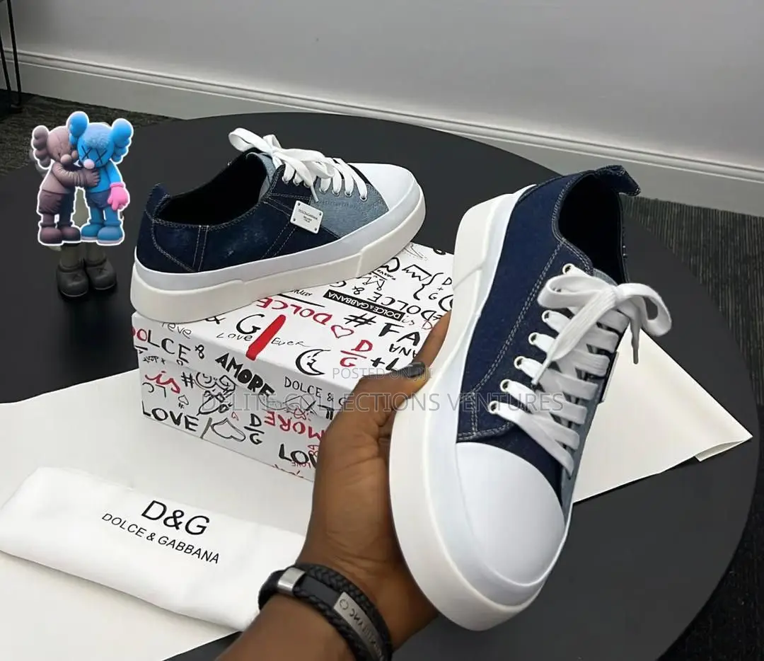 New Dolce Gabbana Patchwork Light With Branded Plate SNKS _