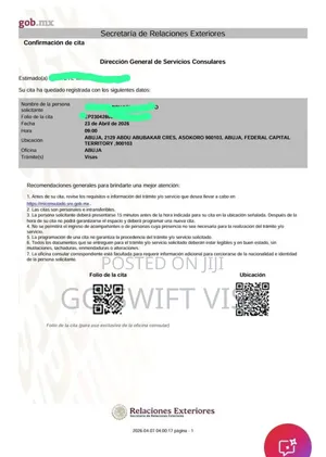 Contact For Mexico Urgent Visa Appointment Date