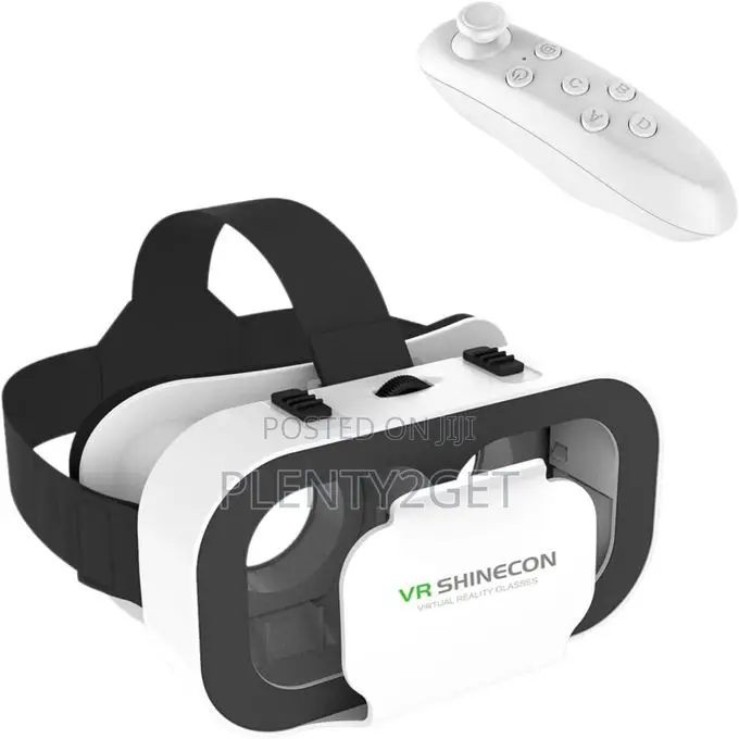 Portable Vr Glasses, Virtual Reality 3d Glasses, With Bluetooth Remote
