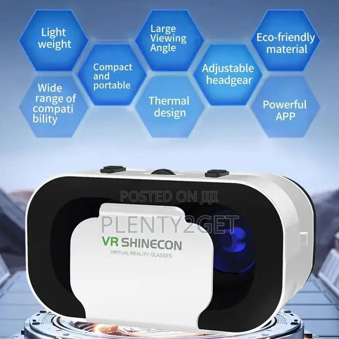 Portable Vr Glasses, Virtual Reality 3d Glasses, With Bluetooth Remote