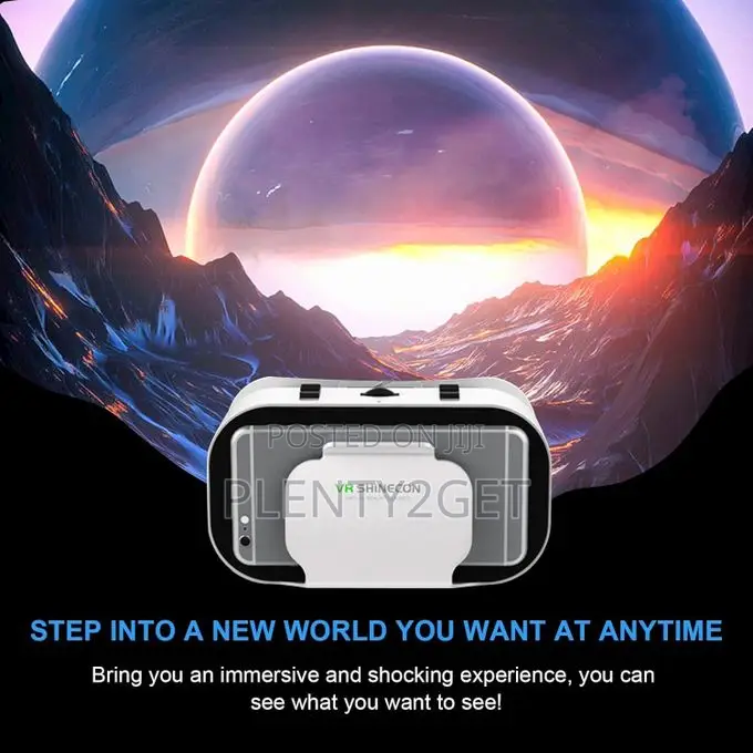 Portable Vr Glasses, Virtual Reality 3d Glasses, With Bluetooth Remote
