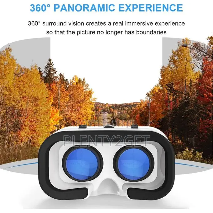 Portable Vr Glasses, Virtual Reality 3d Glasses, With Bluetooth Remote