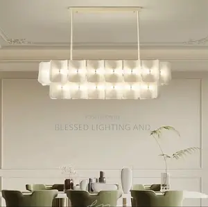 Size L120cm Acrylic Dinning, Kitchen Chandelier Lights
