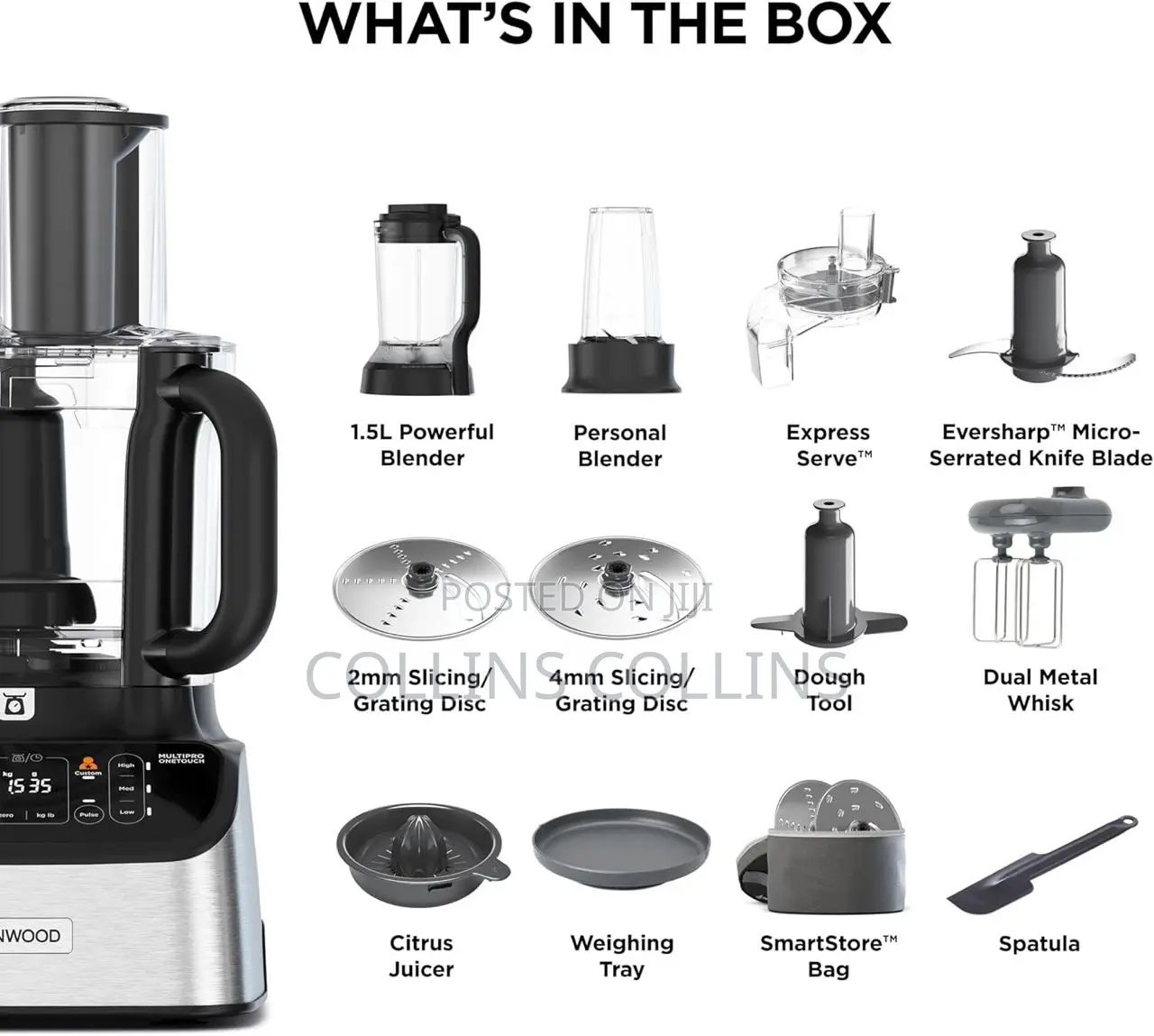 Kenwood Multipro Onetouch, Food Processor and Blender