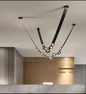 2in1 Belts Nordic Chandelier Light for Open Living Room, Lounge Light