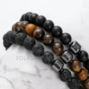 Set Of 3 Unique Natural Stone Bracelets Suitable For Everyday Use