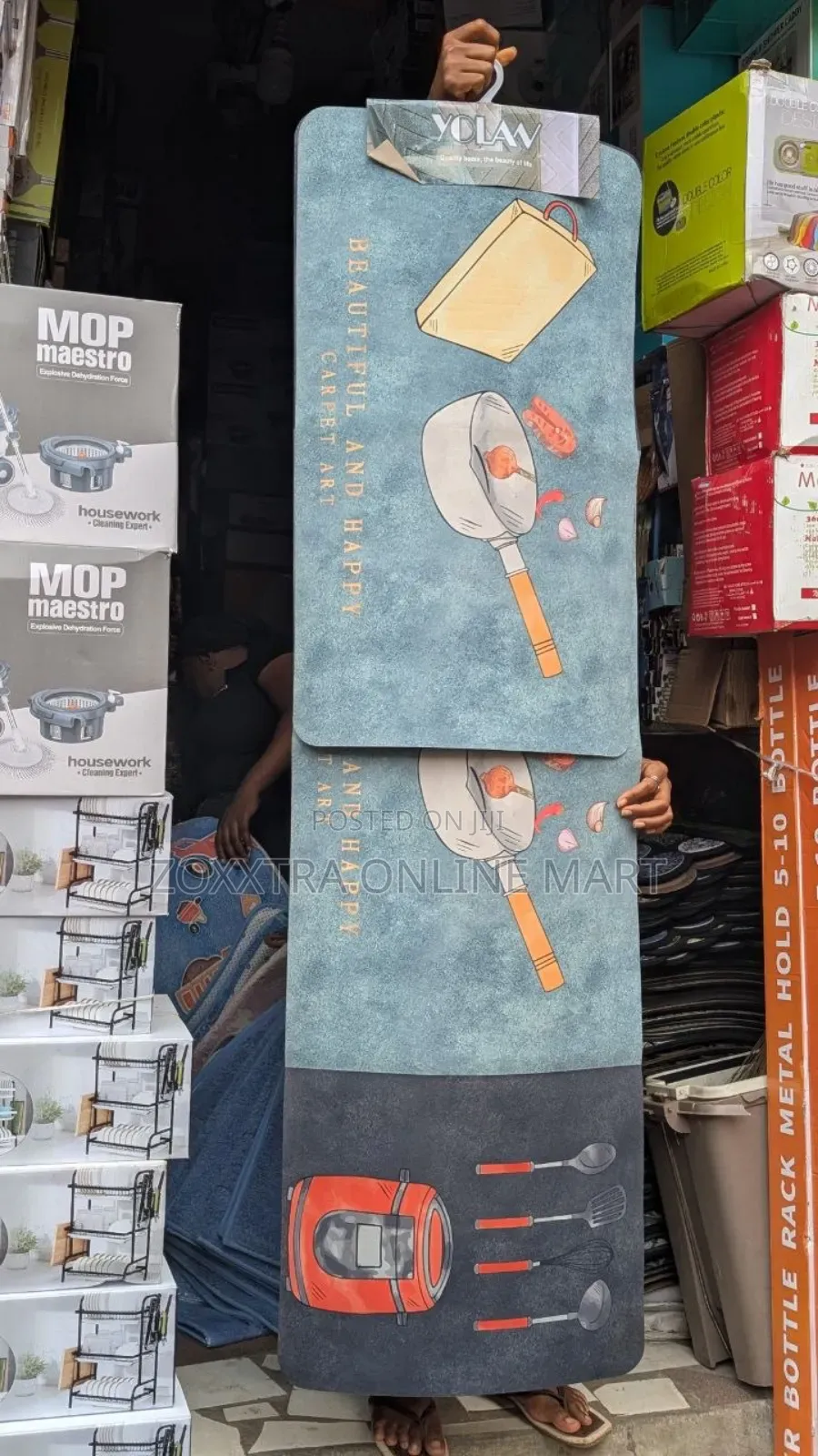 Silicone Kitchen Runner Mat 
160cm by 50cm