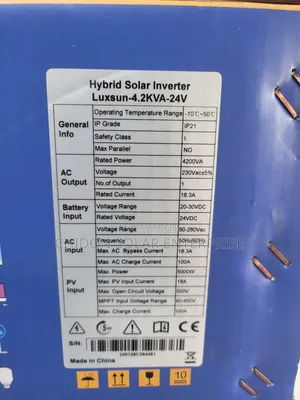 4.2kva 48v Luxsun Hybrid Inverter