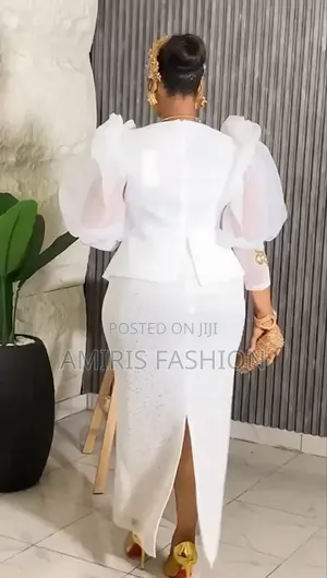 White Elegant Turkey Gown