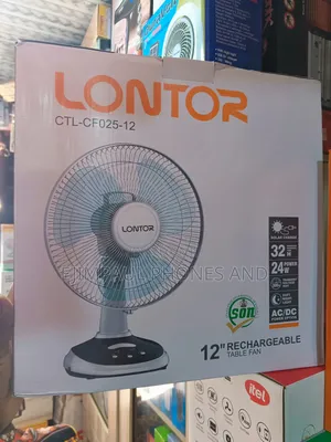 Lontor 12 Inch Rechargeable Table Fan Cf025-12