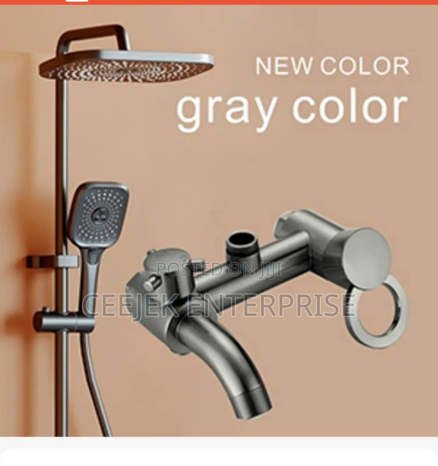 Gray Shower Mixer