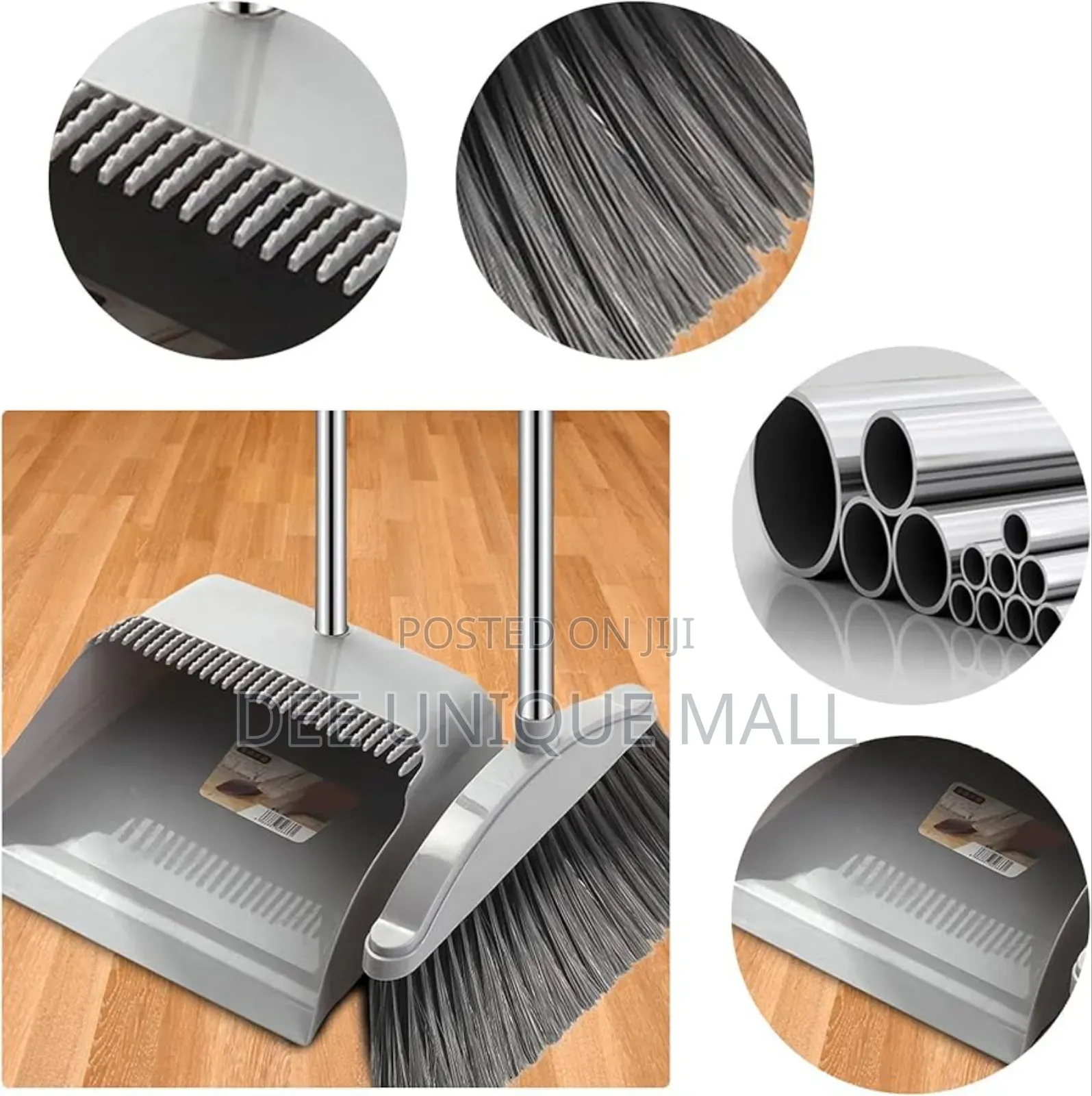 Broom and Dustpan Set for Home - Dust Pans With Long Handle