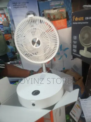 Foldable Rechargeable Rotating Table Fan